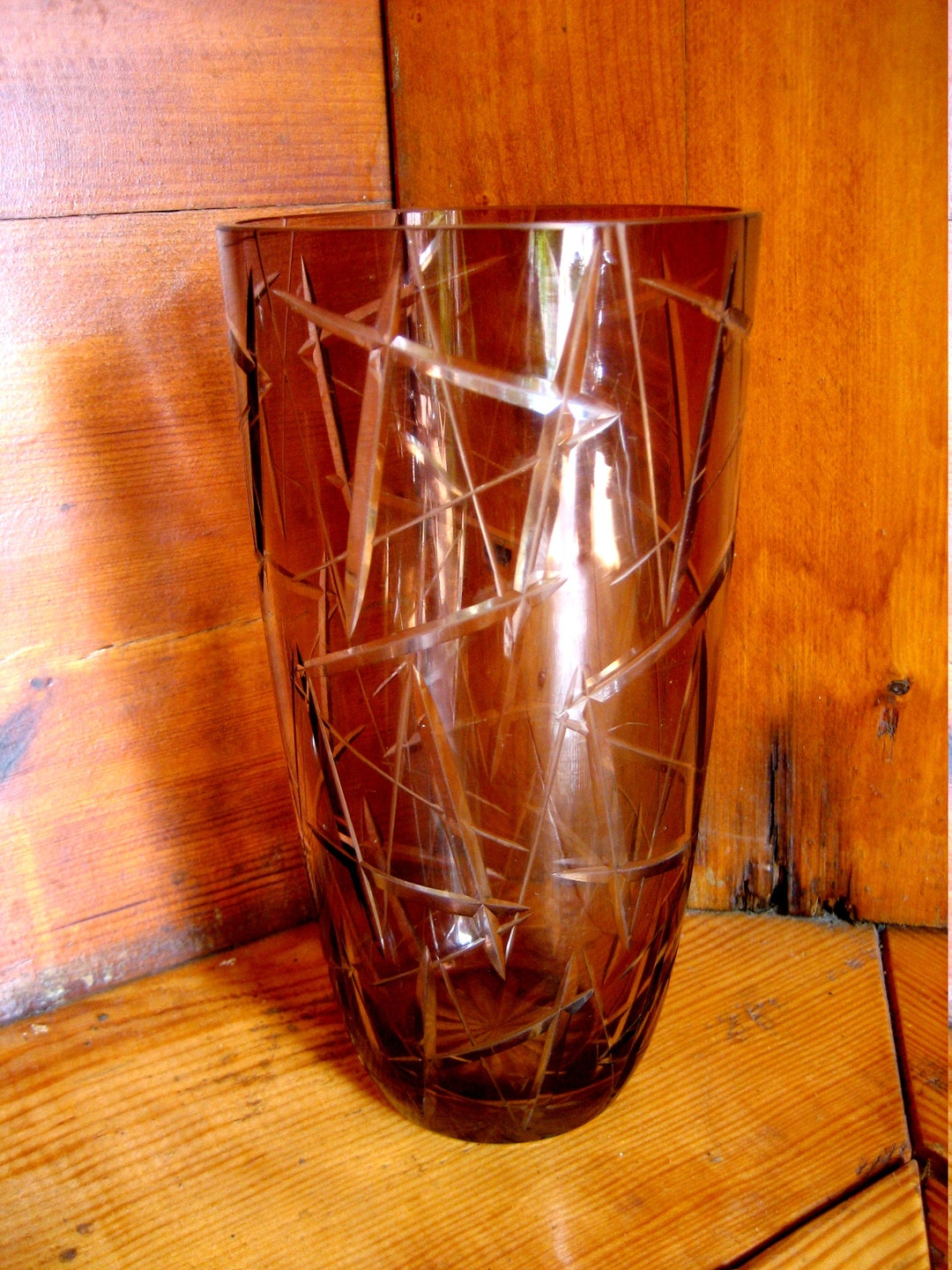 Antique Purple Vase From the 50s of the Twentieth Century With Etsy