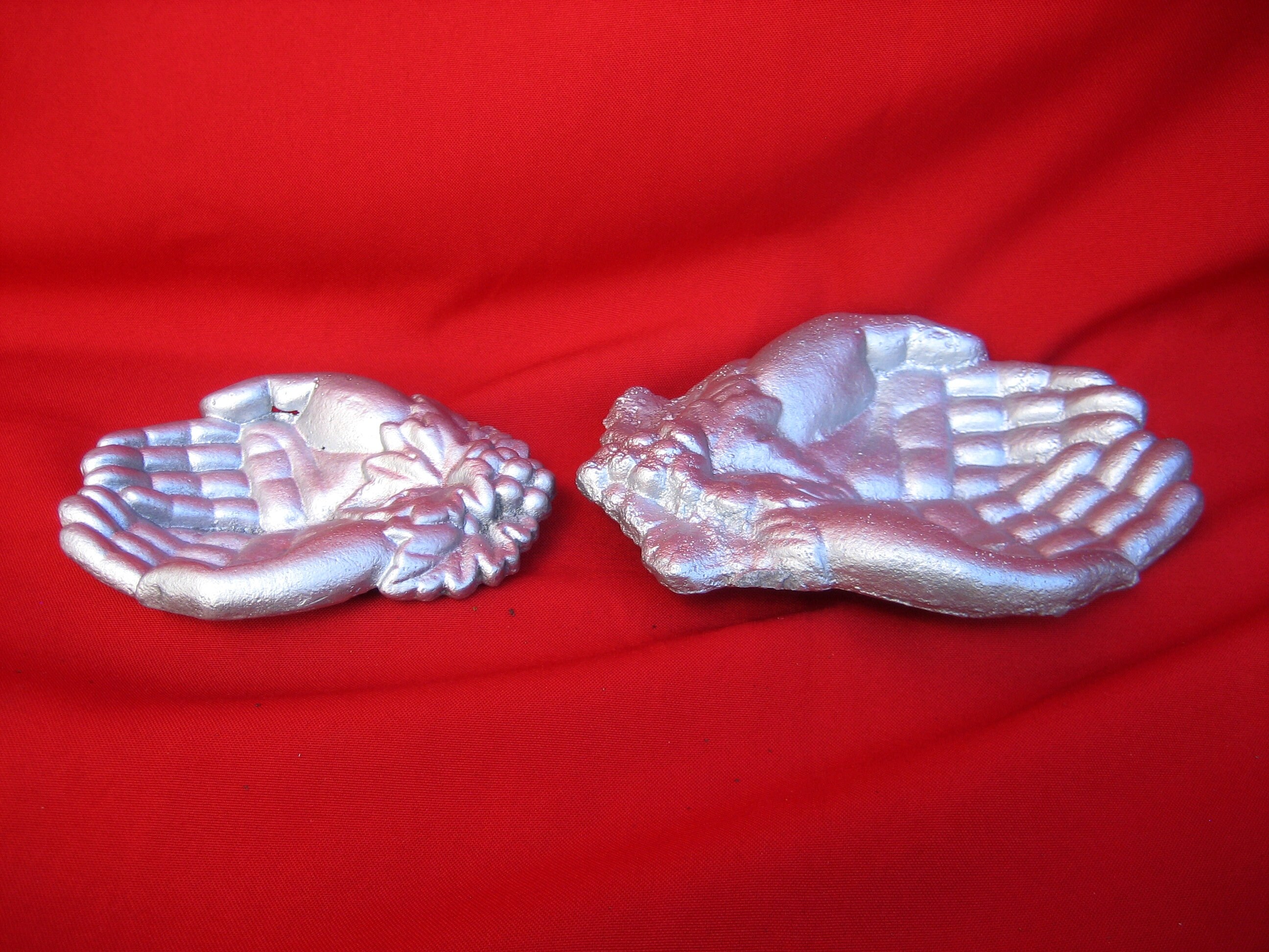 Antique Ashtrays Male and Female Palms. Vintage Ashtrays. Etsy