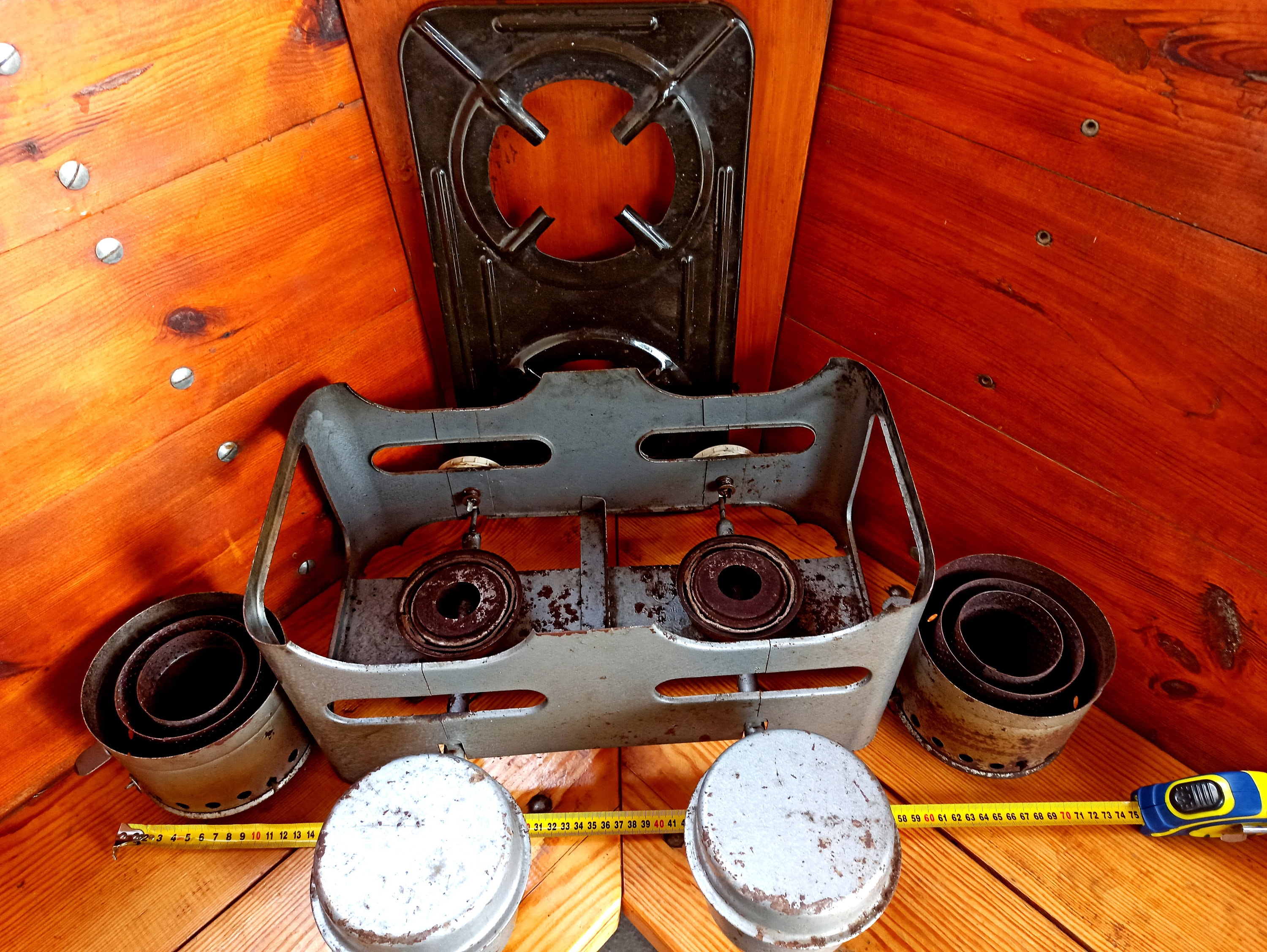 An Old Twoburner Kerosene Stove for Cooking Over an Open Etsy