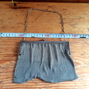 Antique metal theatrical bag of the early 20th century in the &quot;MODERN&quot; style. Historical artifact. antique gift