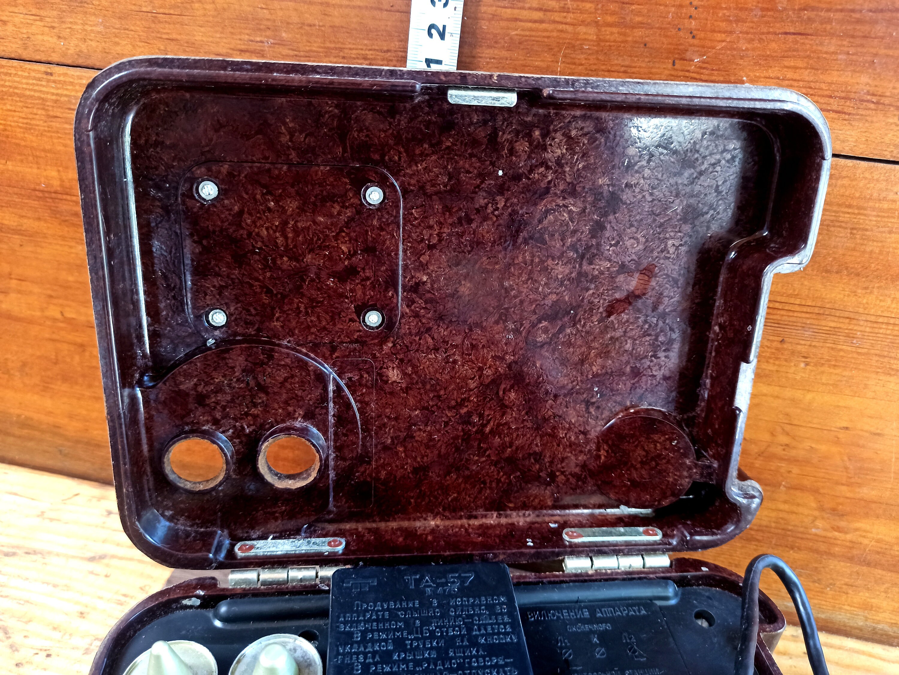 Vintage Army Field Telephone TA-57 Made in the USSR. Military