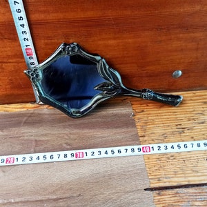 Vintage silver plated hand mirror, early 20th century. Mirrors. Hand mirror.