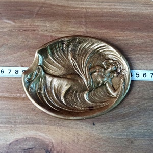 Vintage bronze ashtray - &quot;Dancing Girl&quot;. Ashtrays. Antique gift. Gift for a smoker.