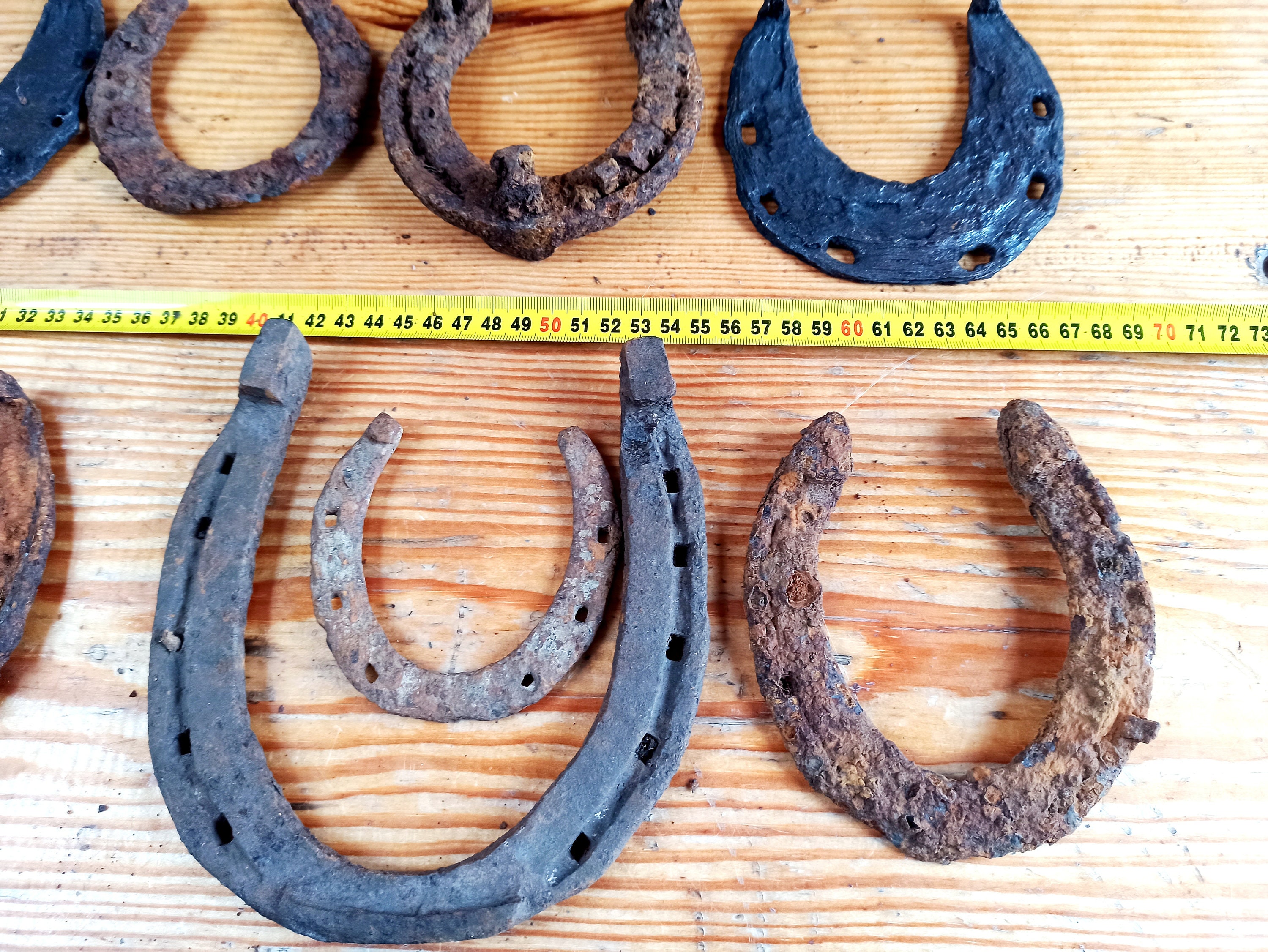 Ancient horseshoes for horses (1319 centuries). Ancient elements of