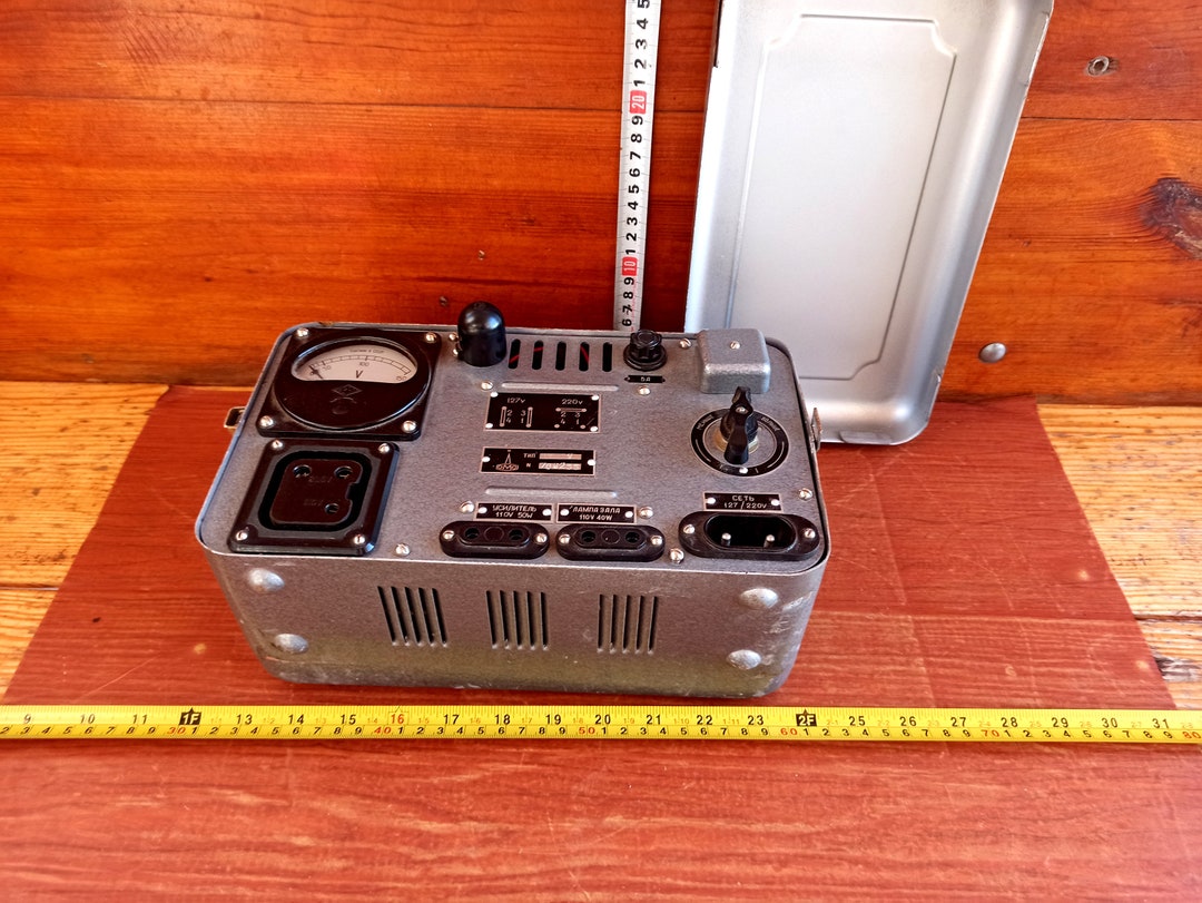 Vintage Cold War Army Amplifier. Army Device. Military Device. Military