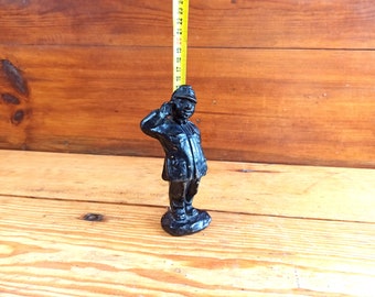 Antique figurine of a literary character - &quot;The Brave Soldier Schweik&quot;. Historical artifact.  Antique gift.