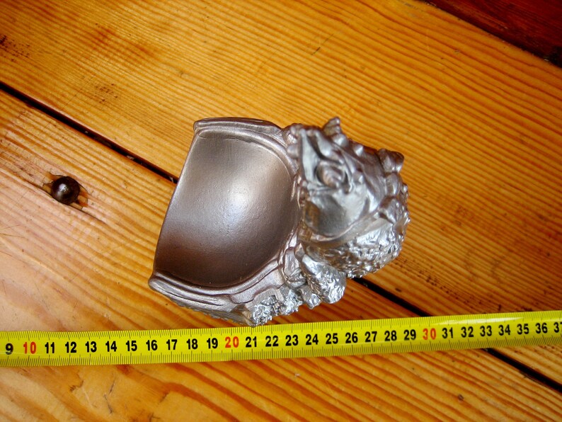 Antique collectible ashtray of the mid XX century from the USSR Cancer Antique metal ashtray from the USSR Ashtrays.