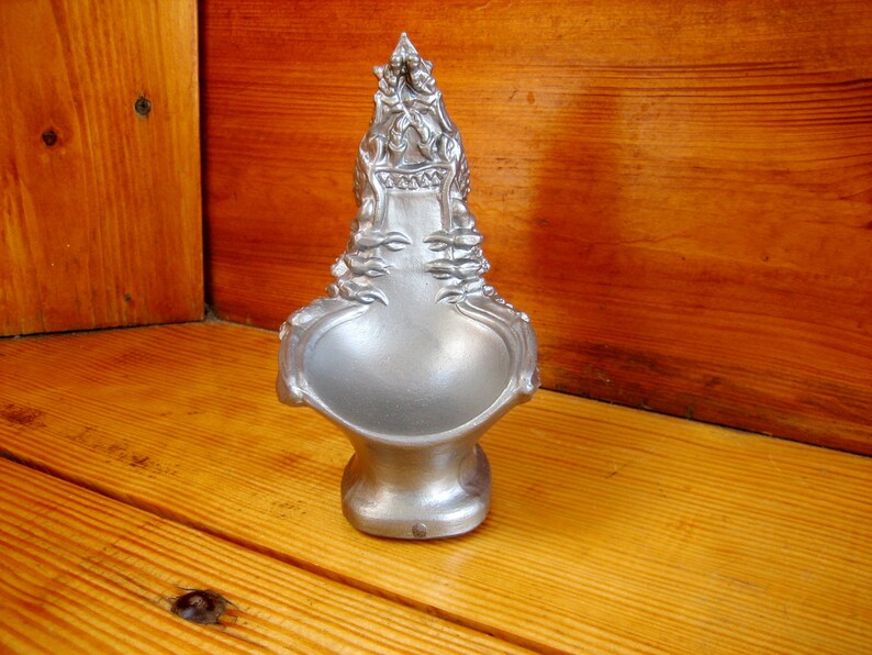 Antique collectible ashtray of the mid XX century from the USSR Cancer Antique metal ashtray from the USSR Ashtrays.