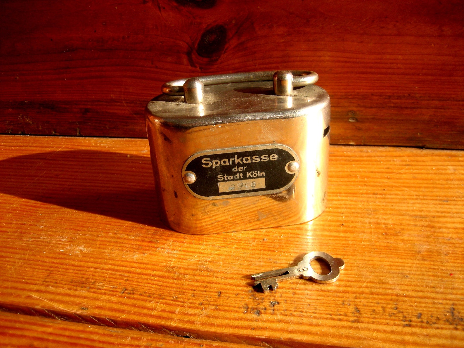 Antique mechanical piggy bank with a native key Cologne City Etsy