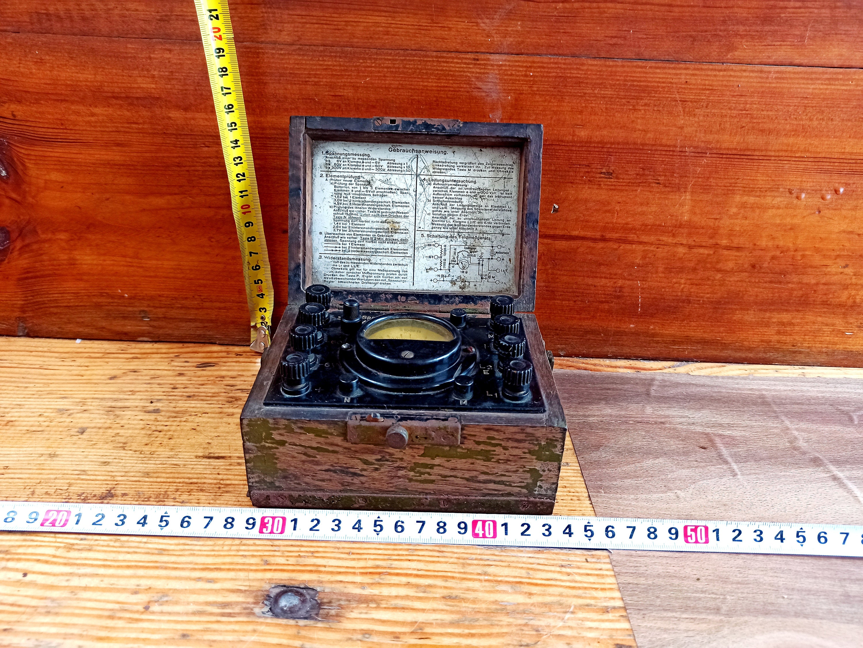 Vintage army electrical appliance from the 2nd world war. Antique gift. Military device. Army electrical equipment.