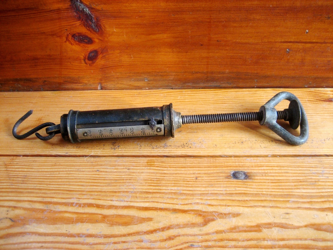 Báscula mecánica antigua del siglo XIX Libra Romana  Balanza México