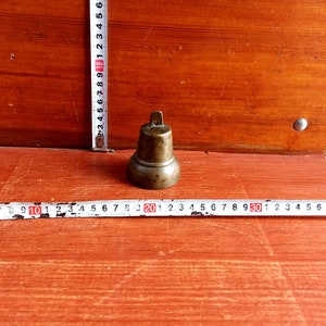 Vintage bronze bell. Bronze bells of the Russian Empire. Antique church bell made of bronze. Antique gift.