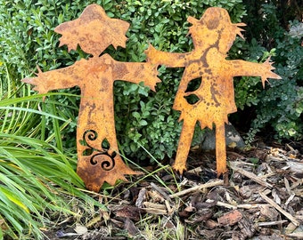 Scarecrow Metal Yard Art - Fall Decor