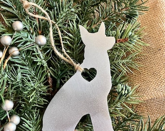 German Shepard Christmas Ornament Metal- Dog Owners Perfect Gift