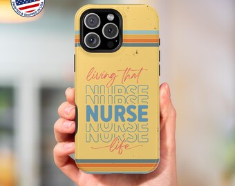 Nurse Life iPhone Case, Magnetic Tough Phone Cover, RN Doctor Gift
