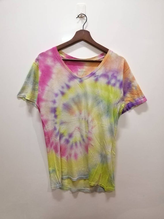 Vintage 90s hanes comfortsoft tie dye design stree