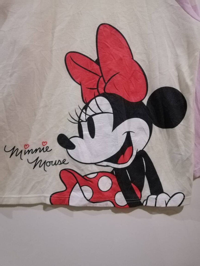 Vintage 90s MINNIE MOUSE long sleeve tshirt streetwear sportwear size M