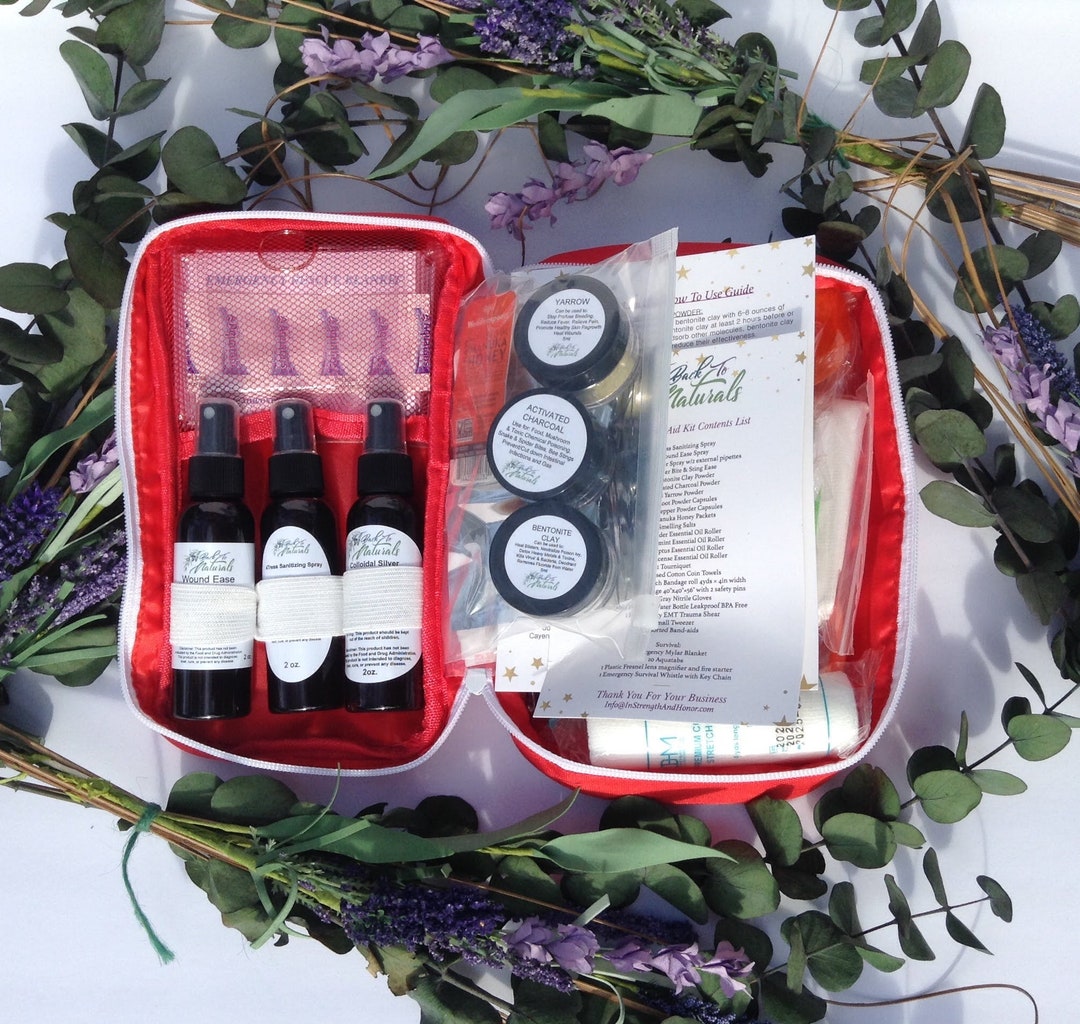 Natural Herbal First-Aid Kit, Wilderness First Aid, Camping, Hiking, Backpacking, Outdoor Gear
