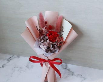 Small Eternal Flower Bouquets red Rose Bouquet