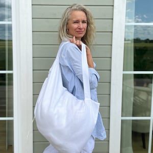 White linen bag new arrivals