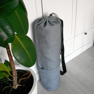 Yoga mat bag, yoga bag, yoga mat carrier: gray honey, yoga backpack, yoga  mat holder, pilates bag