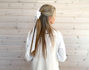 Linen Bridal Bow