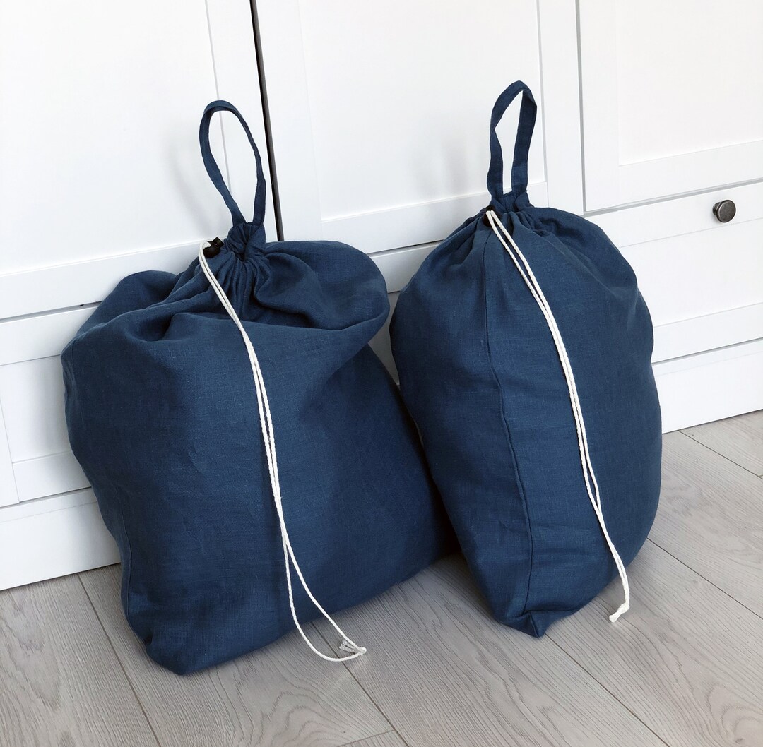 Handmade Door Hanger Bags / Large Natural Linen Drawstring Etsy