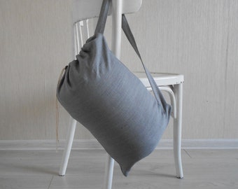 Linen bag / Linen laundry bag / Eco bag / Linen drawstring bag / Big storage bag / Large laundry bag / Natural flax bag