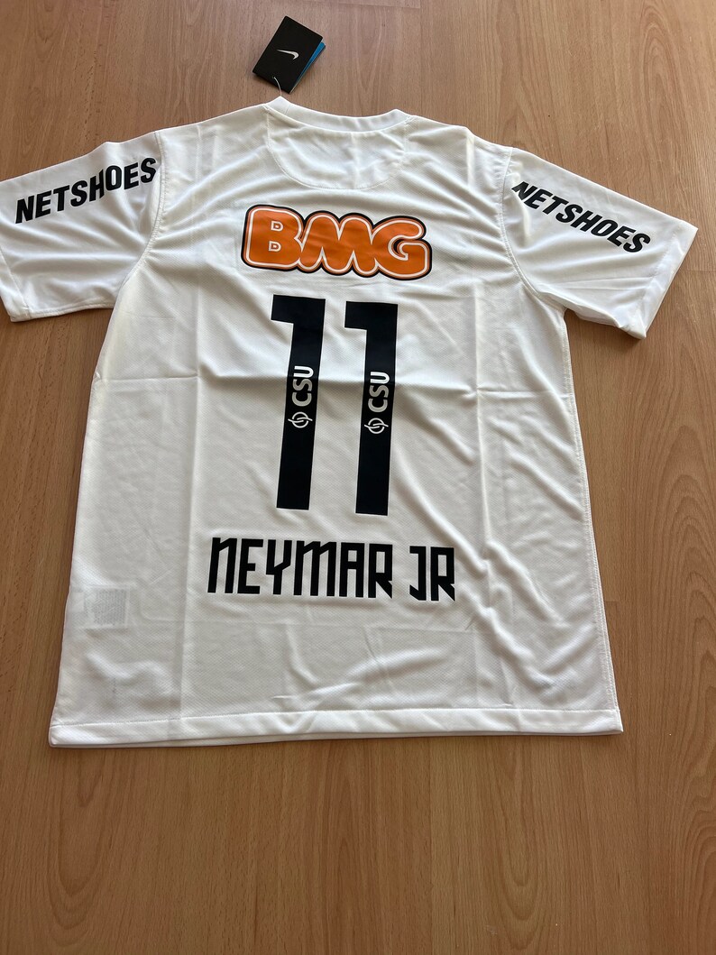 Neymar JR 11 Santos FC Home Retro Jersey 20112012, Neymar
