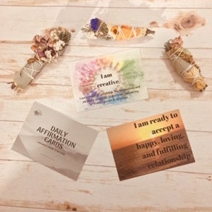 Cartes d’affirmation positive pour les patrons de filles Cadeau de motivation pour les entrepreneurs Carte de message positive Mindfulness Carte-cadeau Set pour les soins personnels