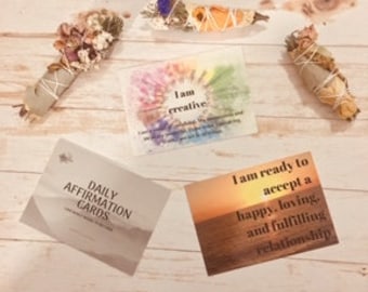 Positive Affirmation Cards for Girl Bosses Motivational Gift for Entrepreneurs Positive Message Card Mindfulness Gift Card Set for Self Care