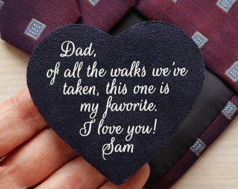 Father of the bride tie patch for dad brom bride