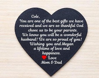 Wedding Gift For Son from Mom and Dad