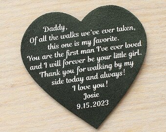 Father of the bride wedding tie patch for dad wedding tie