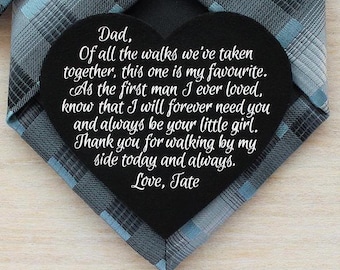 Father of the bride tie patch