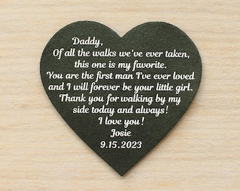Tie Patch for Dad – Wedding Tie Patch – Sentimental Gift for Father