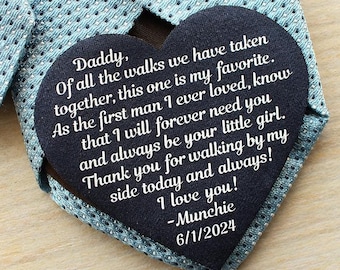 father of the bride gift from daughter tie patch