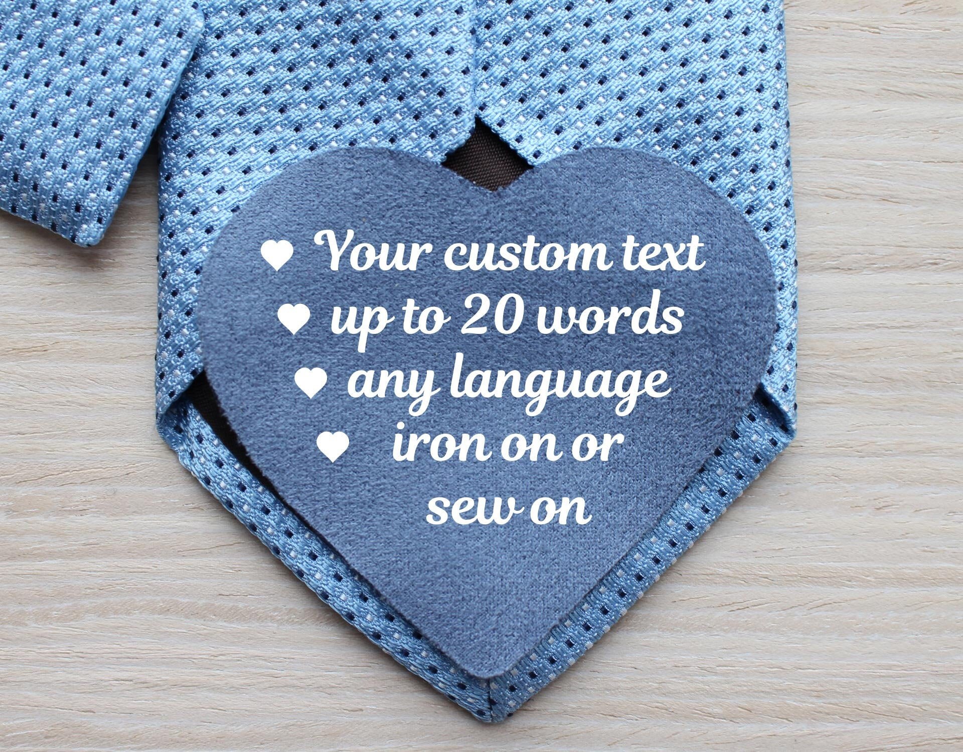 Wedding Favors for Dad Custom Tie Patch for Father From Bride