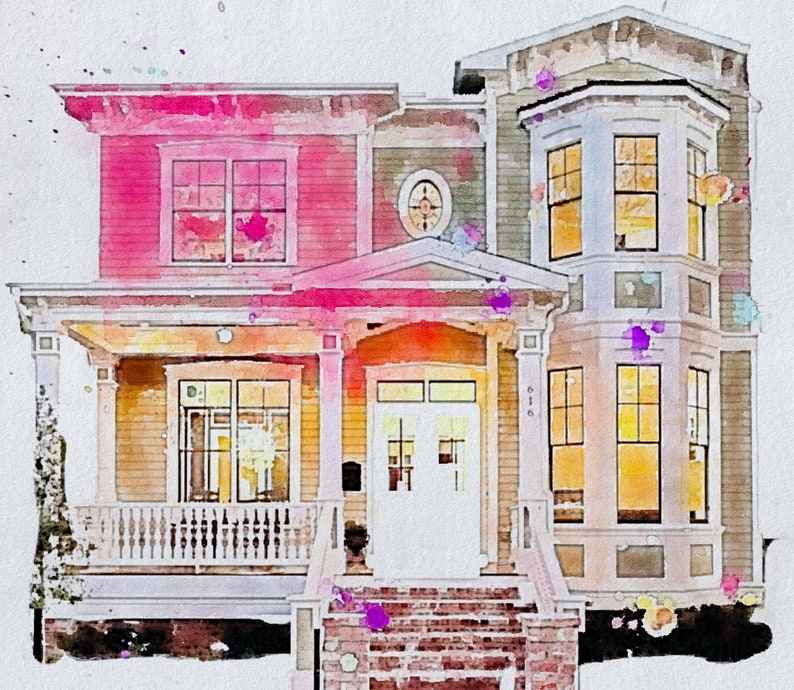 Housewarming Gift New Home Gift,Personalized Digital Art Print