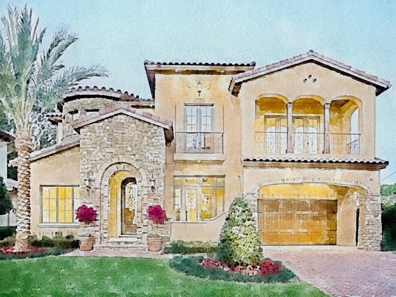 Housewarming Gift New Home Gift,Personalized Digital Art Print