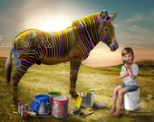 Zebra digital background, zebra backdrop, zebra composite background, photography background, photoshop layers, zebra, magical background