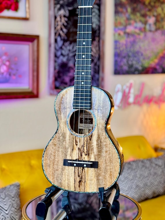 One-of-a-Kind Solid Mango Wood Signature Romero Tenor Ukulele Bundle