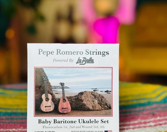 Turn Your Ukulele Into a Baritone DGBE - Pepe Romero Strings Baby Baritone Ukulele Set