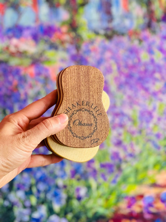 Solid Mahogany Shakerlele Compact Percussion Instrument