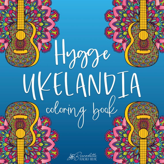 Ukelandia Coloring Book | Over 40 Pages! Ukulele Coloring Digital Download, Print Ready