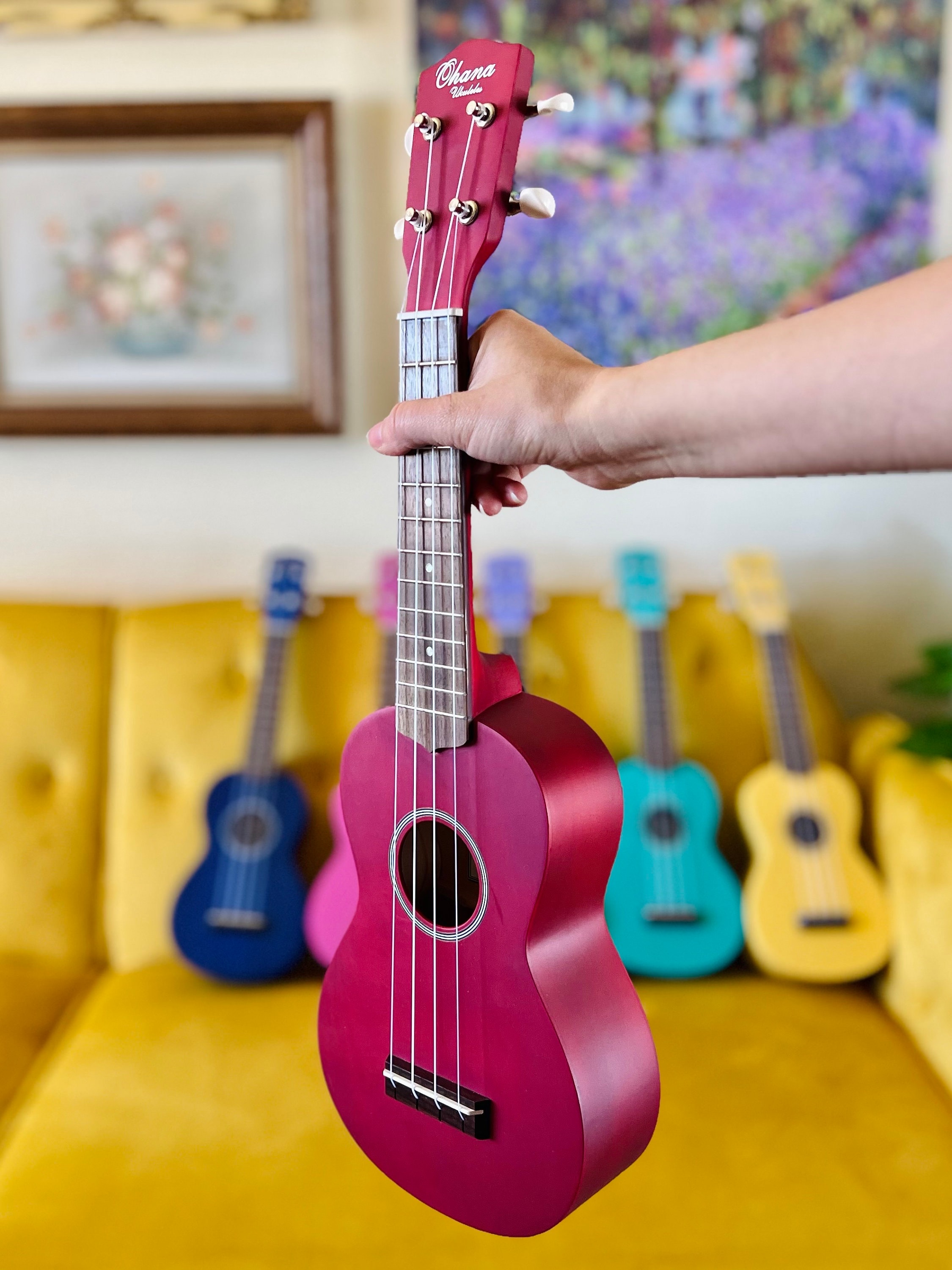 Ohana Ukuleles Bursts of Color