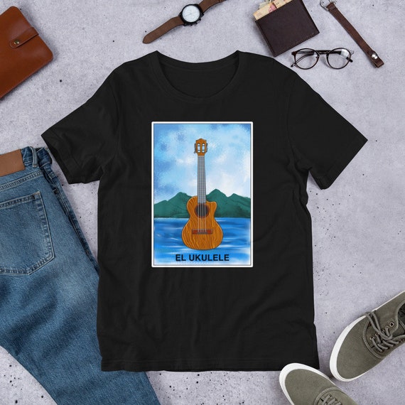 Ukulele Loteria Hawaii Card T-Shirt