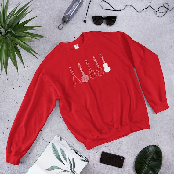 Unisex Ukulele Christmas Sweatshirt