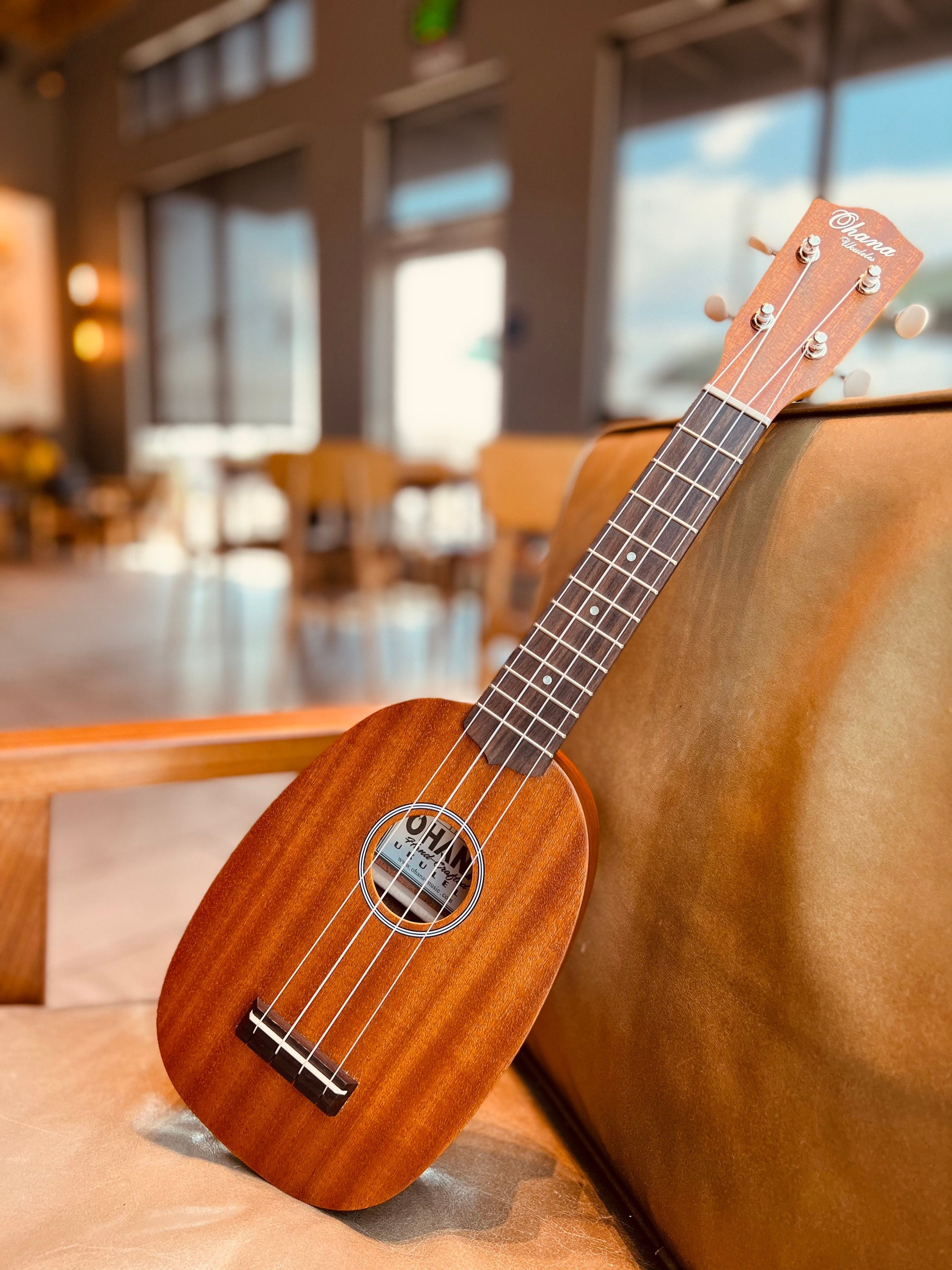 Ohana Pineapple Princess PK10 Bundle Ukulele, ClipOn Tuner, FREE