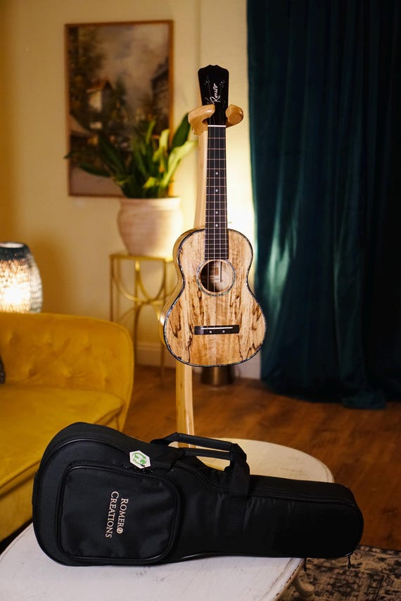One-of-a-Kind Solid Mango Wood Signature Romero Tenor Ukulele Bundle